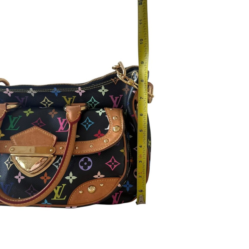 Louis Vuitton Rita Monogram Multi Black vtg Murakami Black RARE Authentic Y2K - Picture 11 of 15